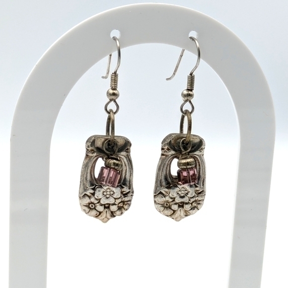 Hand crafted spoon earrings from Eternally Yours 1941 by 1847 Rogers Bros. - Picture 1 of 5